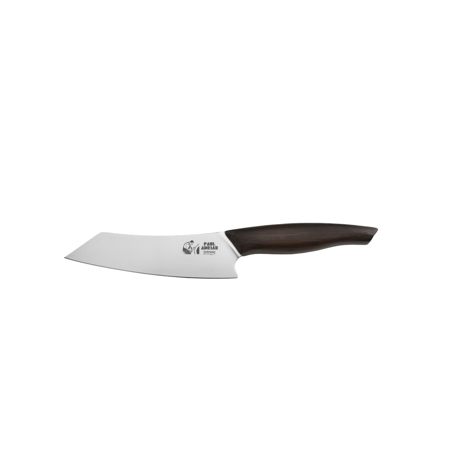 Hochwertiges Messer Beluga Kochmetz 16 cm mit Olivenholzgriff für präzises Schneiden und Wiegen.
