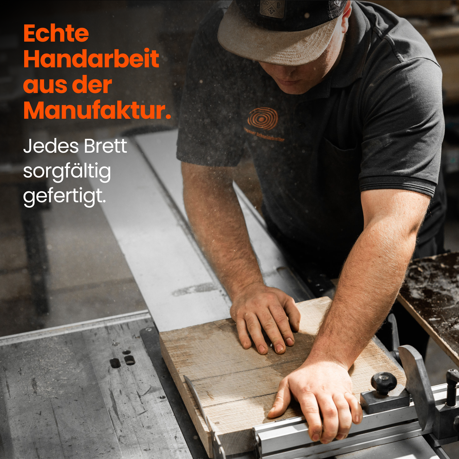 Eiche Stirnholzschneidebrett nachhaltig, handgefertigt in der Manufaktur mit sorgfältiger Verarbeitung.