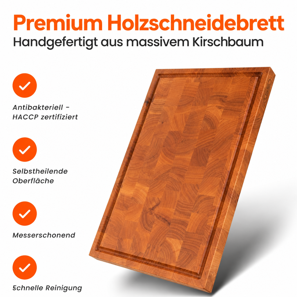 Kirsche Stirnholzschneidebrett
